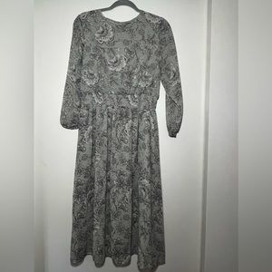 Light grey floral maxi